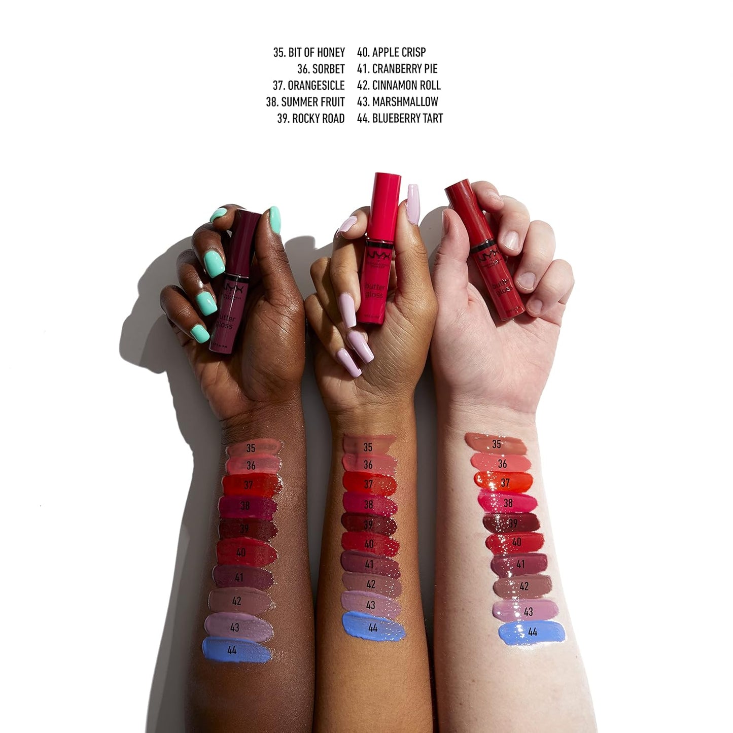 NYX Butter Gloss | Non-Sticky Lip Gloss for Women - Cinnamon Roll (Dusty Nude)
