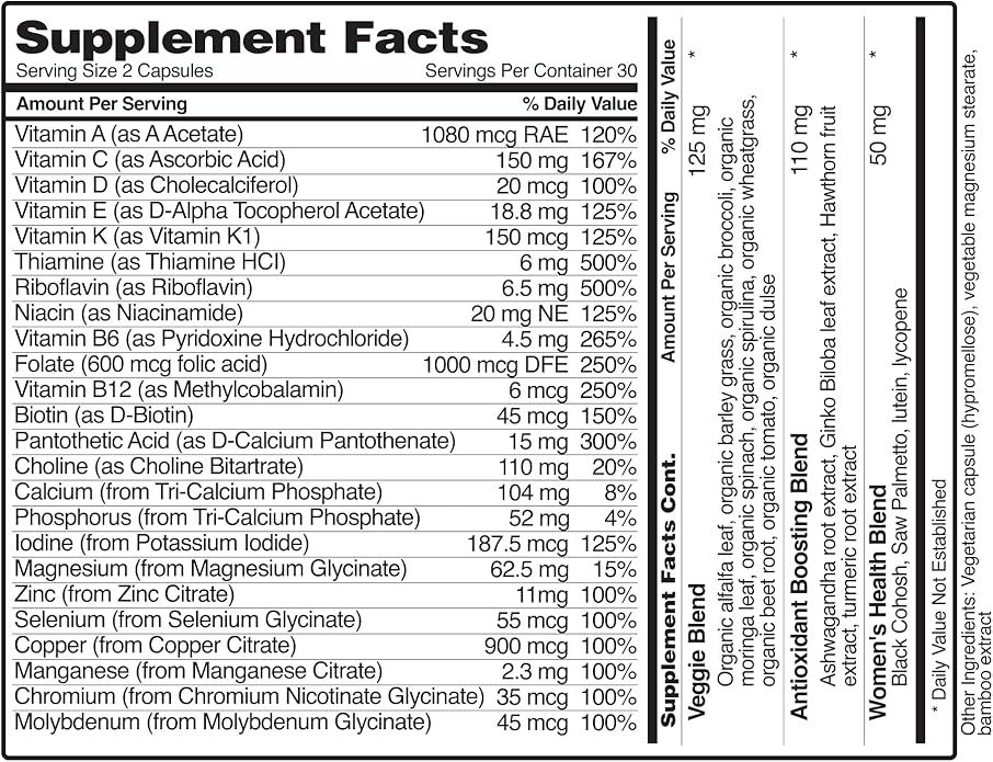 Women's Daily Multi Vitamins