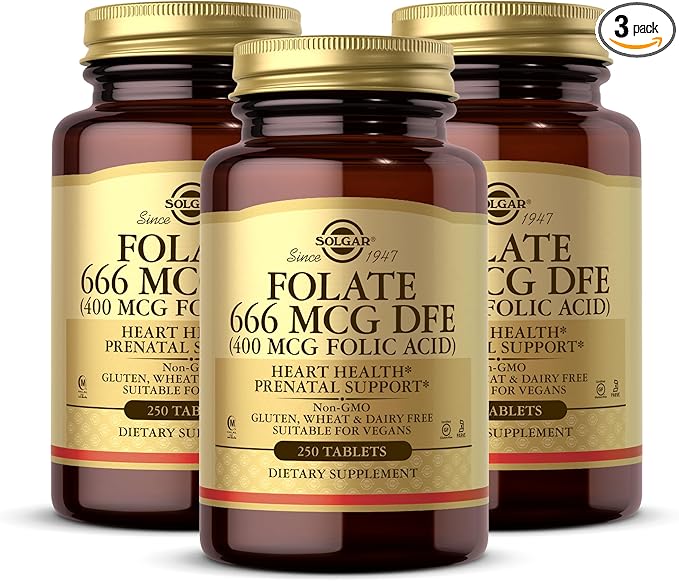 Folic Acid 400mcg 250 Tabs 3-Pack