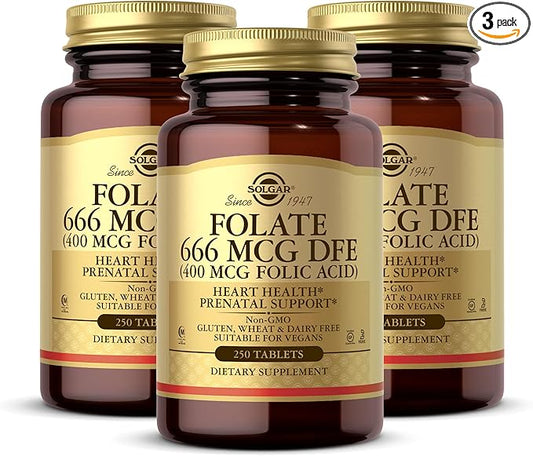 Folic Acid 400mcg 250 Tabs 3-Pack