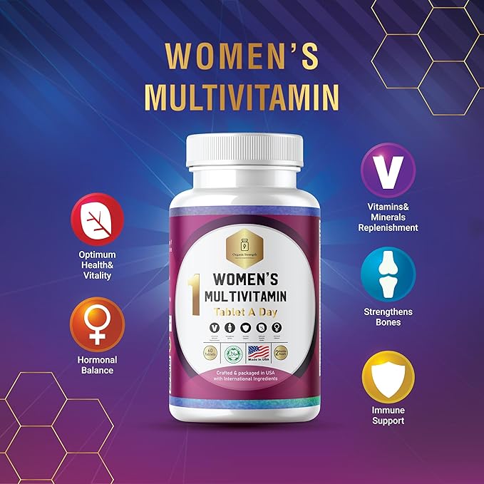 EXPERIENCE PEAK PERFORMANCE Womens vitamins | Vitamin supplements for women | with Iron. Women's vitamins for Energy. | Women daily vitamins multivitamin | 1 Tablet a Day, 2 Month Supply.