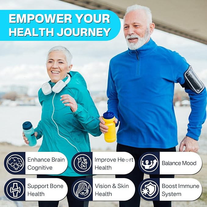 Liposomal Vitamin C 1000mg +Plant-Based Algae Omega 3 1200mg Supplement