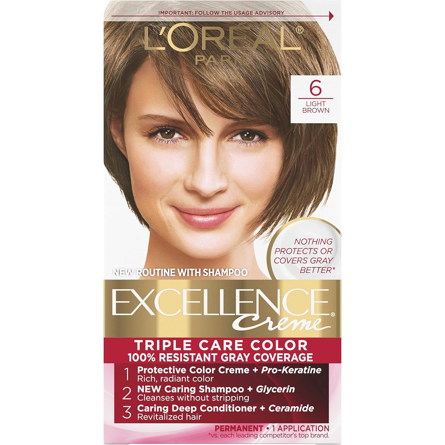 L'Oreal Paris Excellence Crème 9A Light Ash Blonde Hair Color | Gray Coverage, 8 Weeks