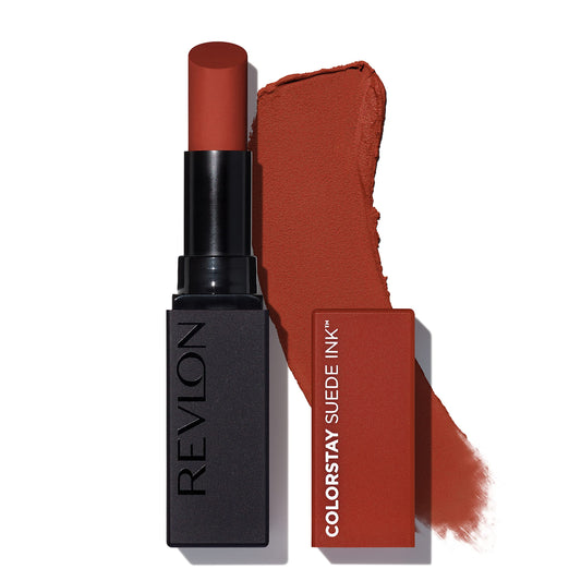 Revlon Lipstick, Colorstay Suede Ink, Built-In Primer, Infused With Vitamin E, Waterproof, Smudge-Proof, Matte Color, 006 In The