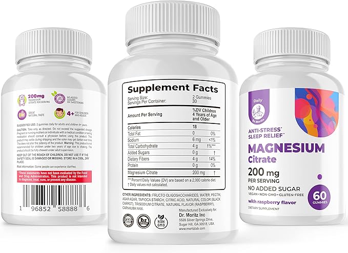 Vitamin D Gummies for Kids&Adults 2000 IU and Magnesium Gummies - healthy Vitamin D3 Supplements 1000IU - Vegetarian Gelatin-Free Immune Support with Sugar-Free Magnesium Calm Chews for Kids&Adults