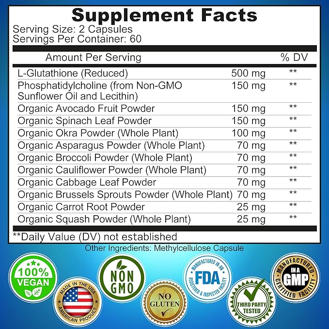 SUPPLEMENTS STUDIO Total Immune Support & Antioxidant Bundle – Liposomal Glutathione 500mg + Liposomal Vitamin C Liquid Gel 1100mg + Quercetin 500mg with Bromelain, Zinc & Organic Whole Foods