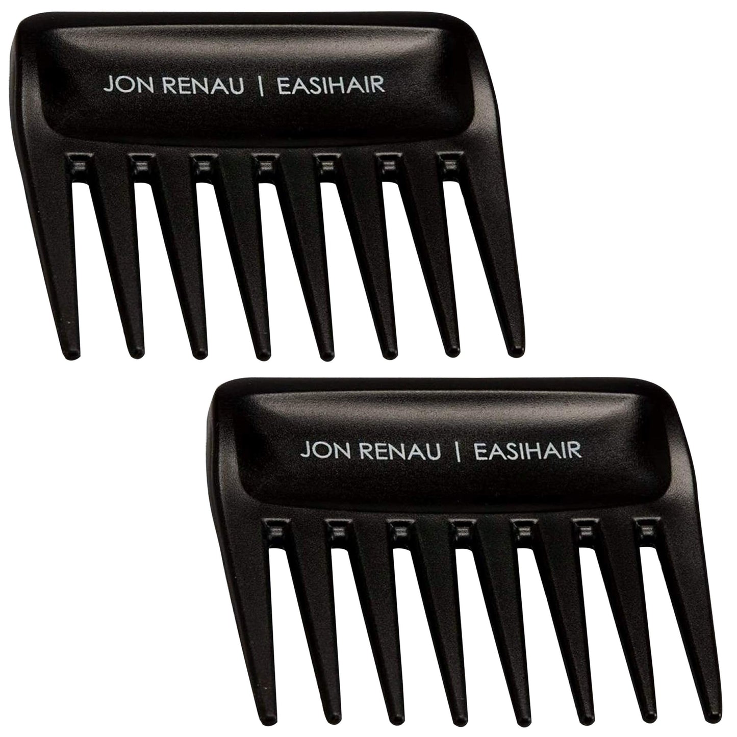 Set of 2 Wide Tooth Combs by Jon Renau & easiHair for Synthetic, Heat Friendly HD Fiber and Human Hair