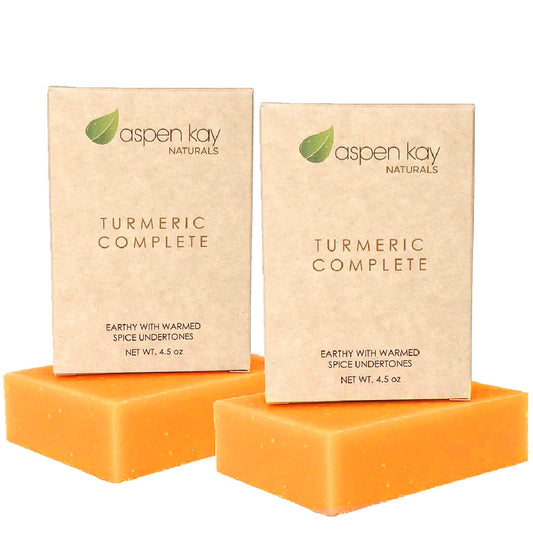 Turmeric Soap Bar (2 Pack) For Body & Face, Made With Natural And Organic Ingredients. Gentle Soap - For All Skin Types - Made I