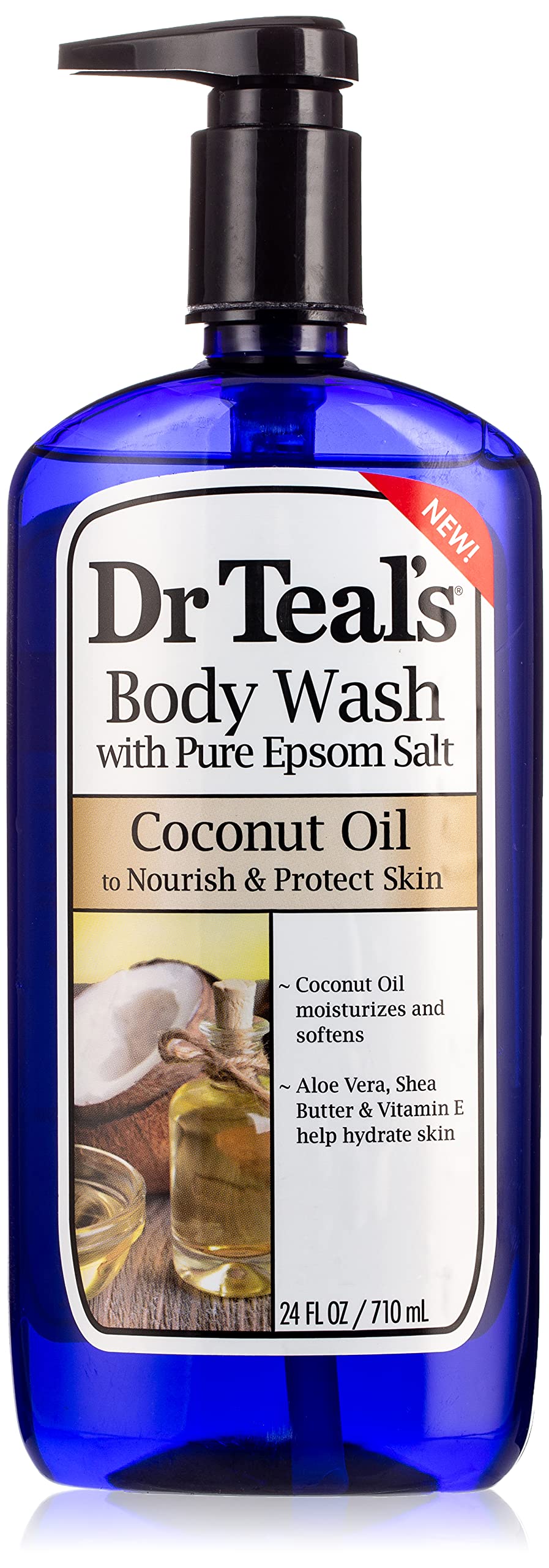 Dr Teal'S Body Wash, Nourish & Protect With Coconut Oil, 24 Fl Oz