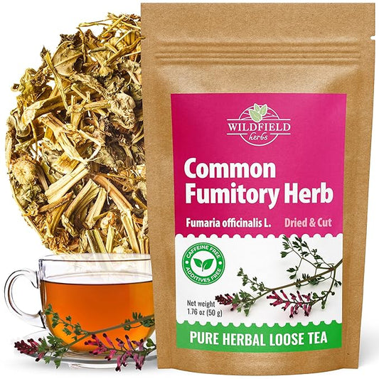 1.8 oz Dried Common Fumitory Herbal Tea (Fumaria Officinalis L.) Common Fumitory Herb Tea Palomilla Hierbas (Fumaria) - 50g