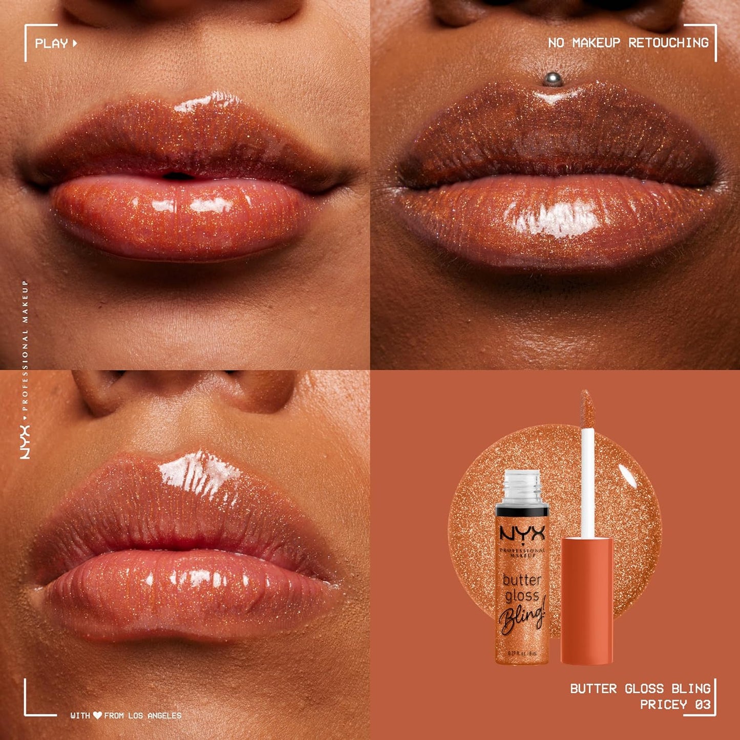NYX Butter Gloss | Non-Sticky Vegan Lip Gloss | Shiny Finish for All