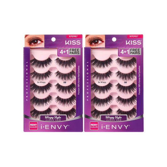 i-ENVY So Wispy Multi Pack Natural WIspy Made of Natural Hair 5 Pair