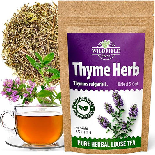 1.8 oz. Thyme Tea Thyme Leaves Tyme Herb Tea (Thymi Serpiylli Herba) - 50g Thymus Serpyllum Herb
