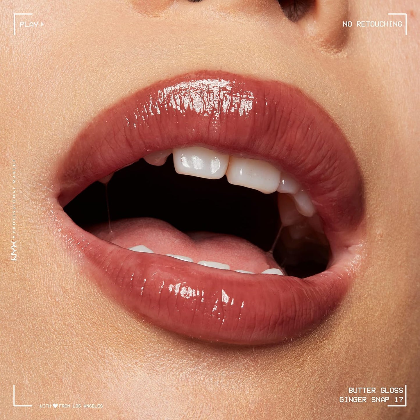 NYX Butter Gloss | Non-Sticky Lip Gloss for Women - Ginger Snap (Chocolate Brown)