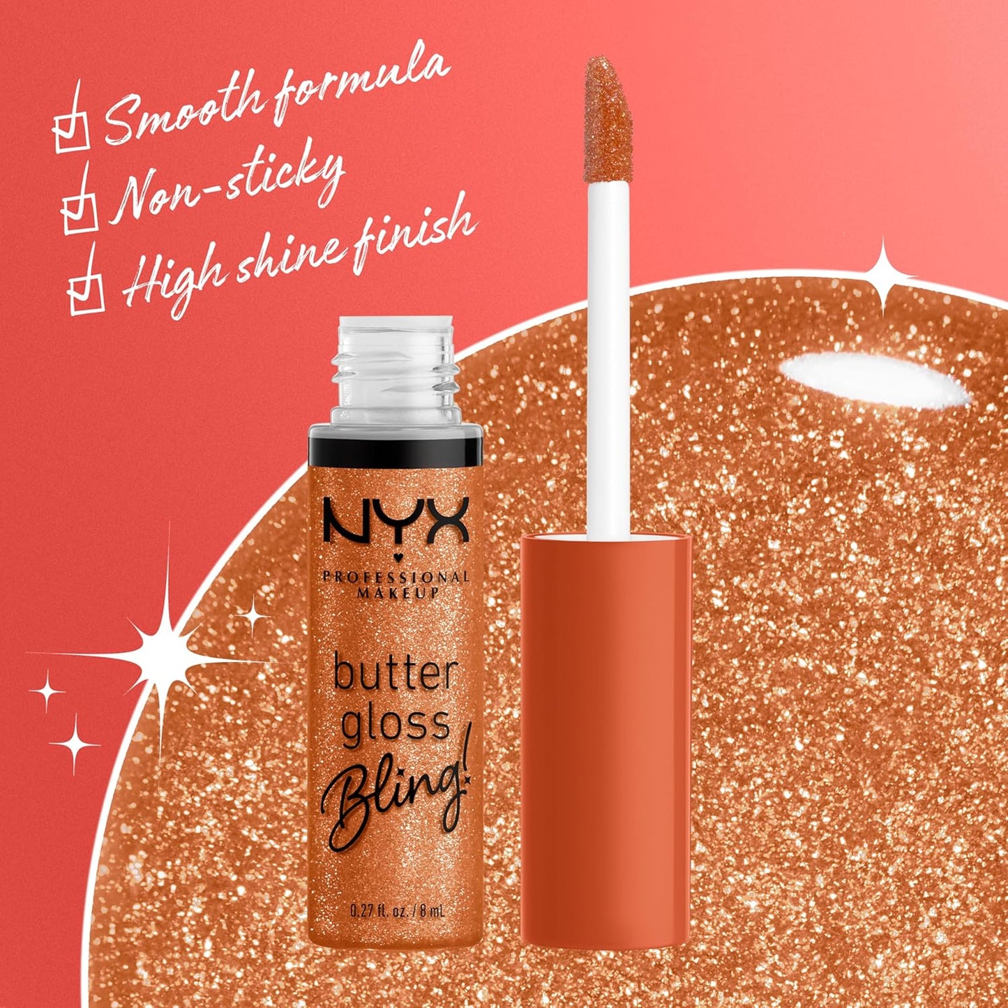 NYX Butter Gloss | Non-Sticky Vegan Lip Gloss | Shiny Finish for All