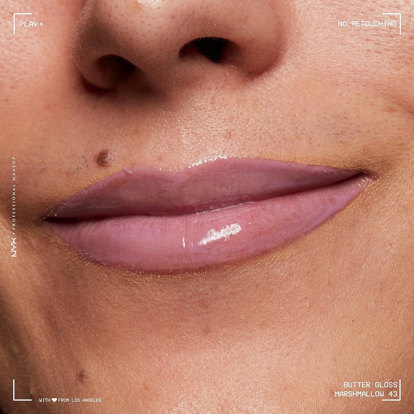 NYX Butter Gloss | Non-Sticky Lip Gloss for Women - Marshmallow (Muted Lilac)