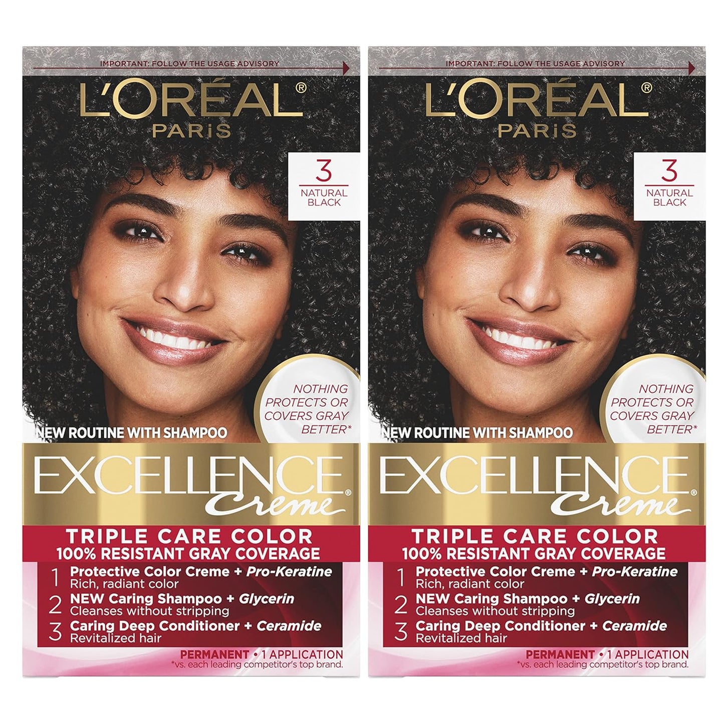 L'Oreal Paris Excellence 6G Light Golden Brown Hair Color | Gray Coverage, 8 Weeks