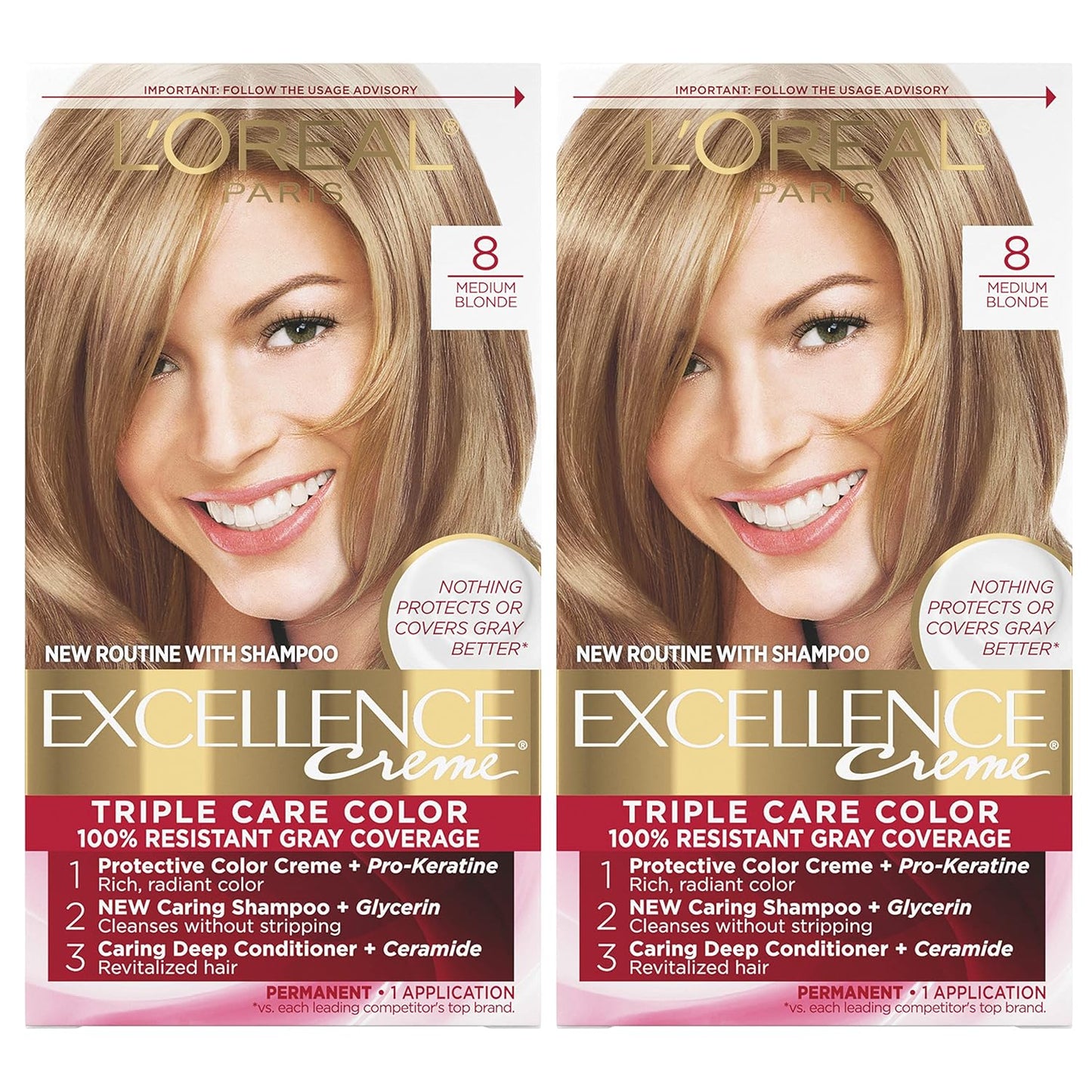 L'Oreal Paris Excellence Crème Hair Color | 9 Light Natural Blonde | Gray Coverage