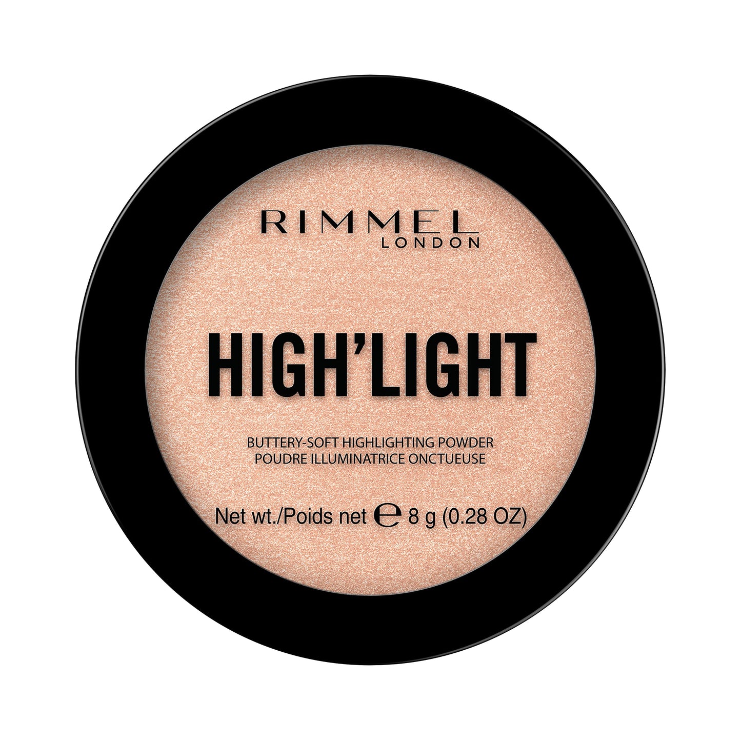 Rimmel London High'Light - 002 Candlelit - Highlighter, Weightless Texture, Buttery-Soft Formula, Buildable, 0.28Oz