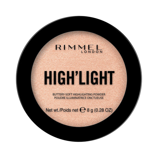Rimmel London High'Light - 002 Candlelit - Highlighter, Weightless Texture, Buttery-Soft Formula, Buildable, 0.28Oz