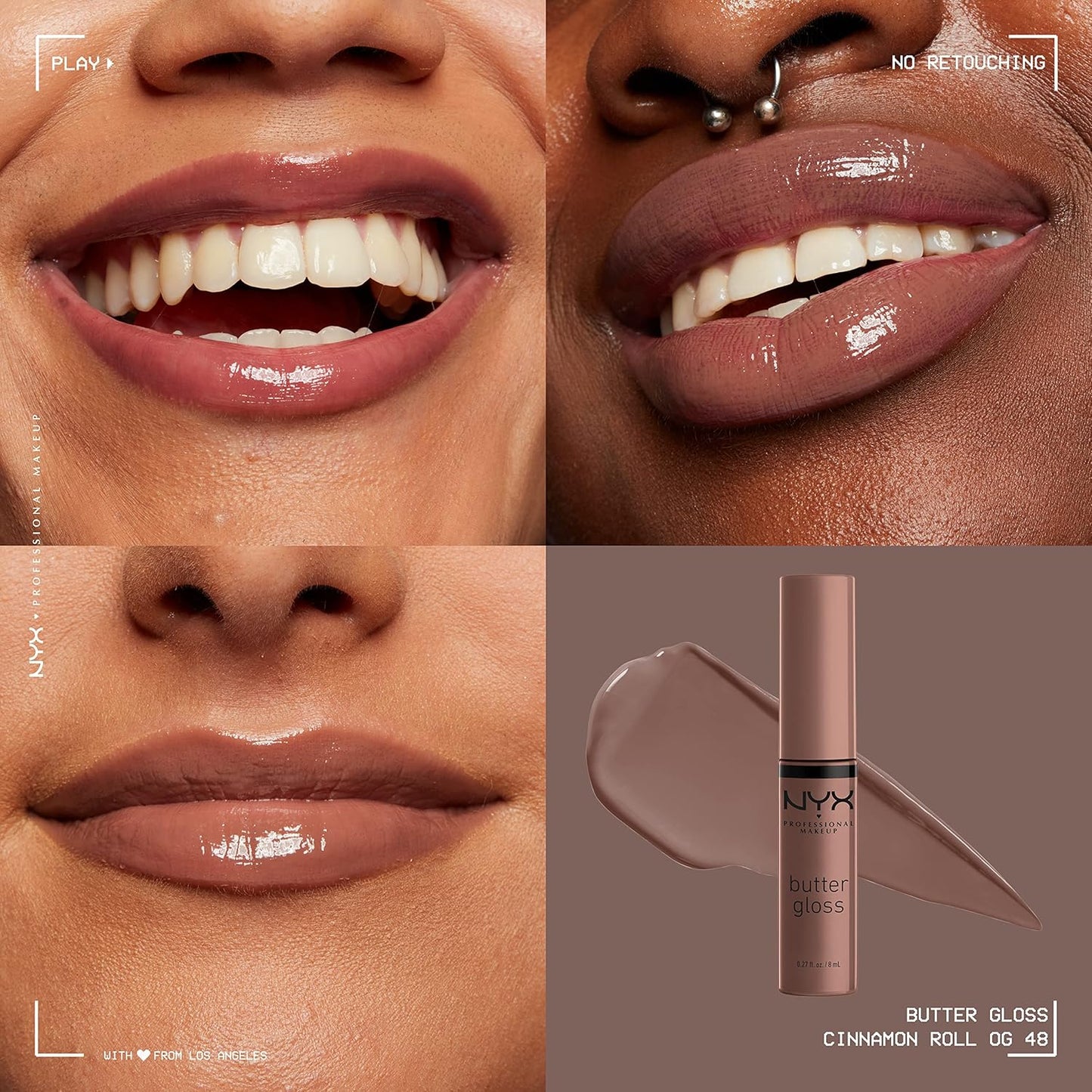 NYX Butter Gloss | Non-Sticky Brown Sugar Lip Gloss for All Skin Tones