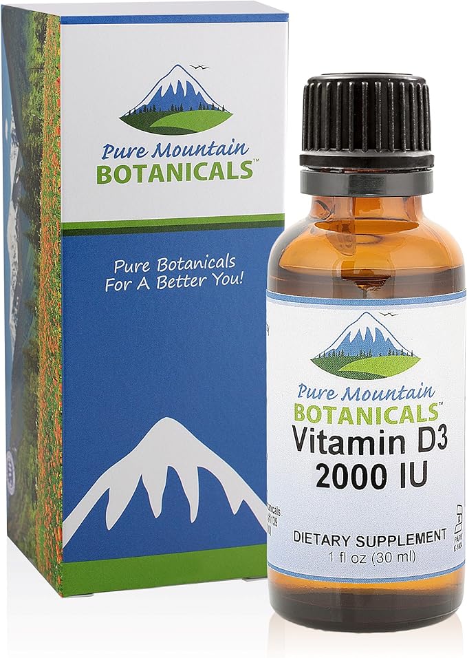 Liquid Vitamin D Drops - Unflavored Kosher D3 Liquid Drops in MCT Oil - 2000iu per Serving - 1oz Bottle