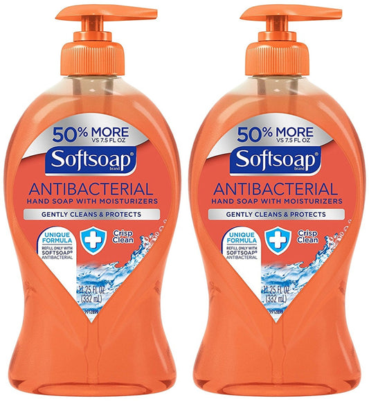 Softsoap Crisp Clean Scent Antibacterial Liquid Hand Soap 11.25 Oz.