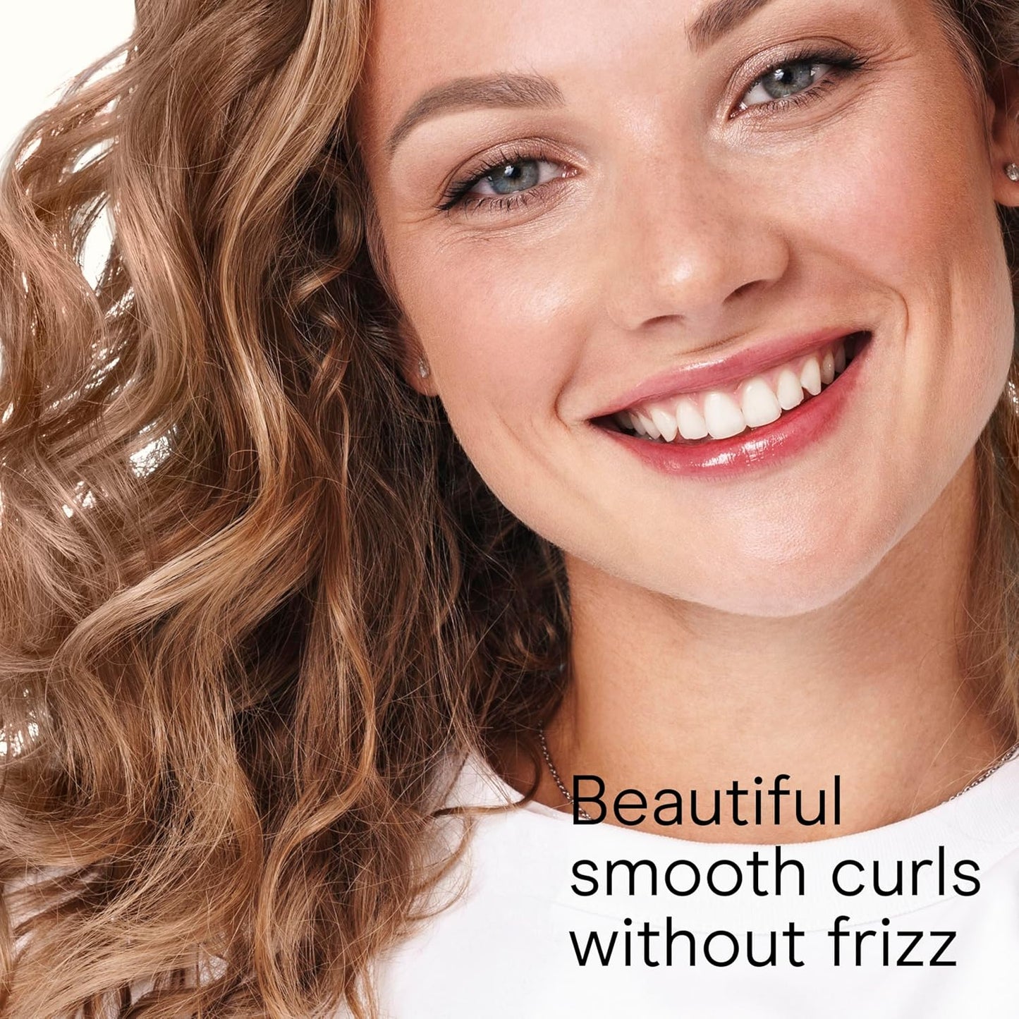 Conair Double Ceramic 1-Inch Curling Iron | Classic Curls | White/Rose Gold
