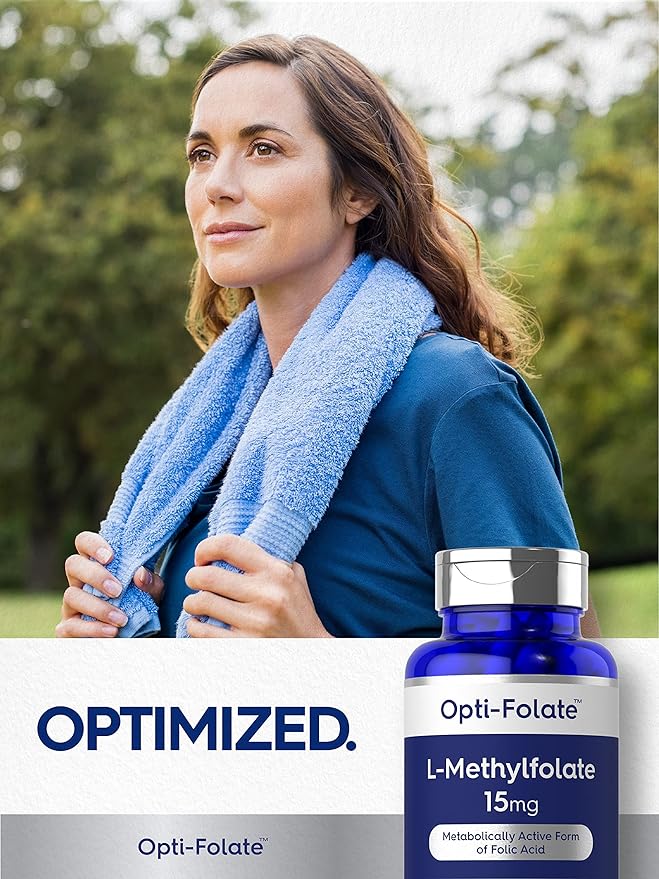 Carlyle L Methylfolate 15mg | 90 Capsules | Max Potency | Optimized and Activated | Non-GMO, Gluten Free | Methyl Folate, 5-MTHF | by Opti-Folate