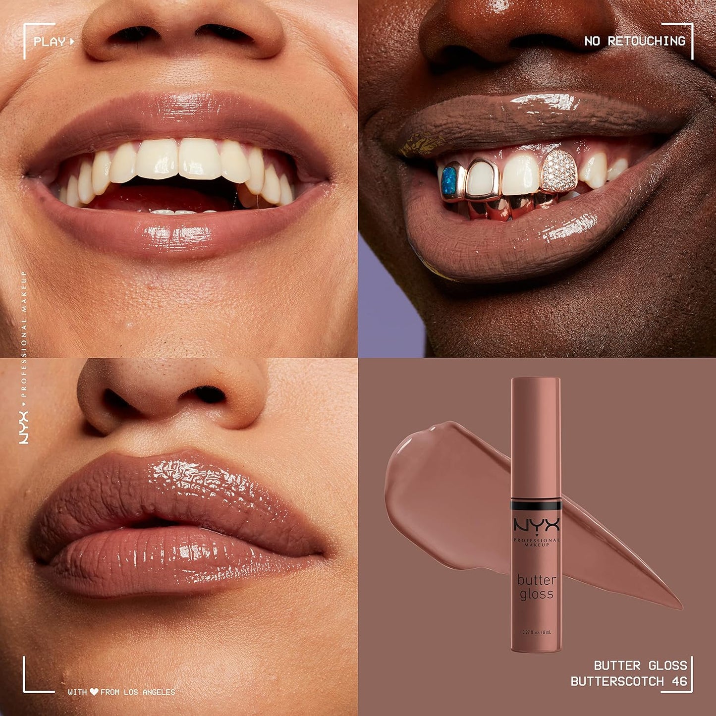NYX Butter Gloss | Brown Sugar Non-Sticky Lip Gloss for All Skin Tones