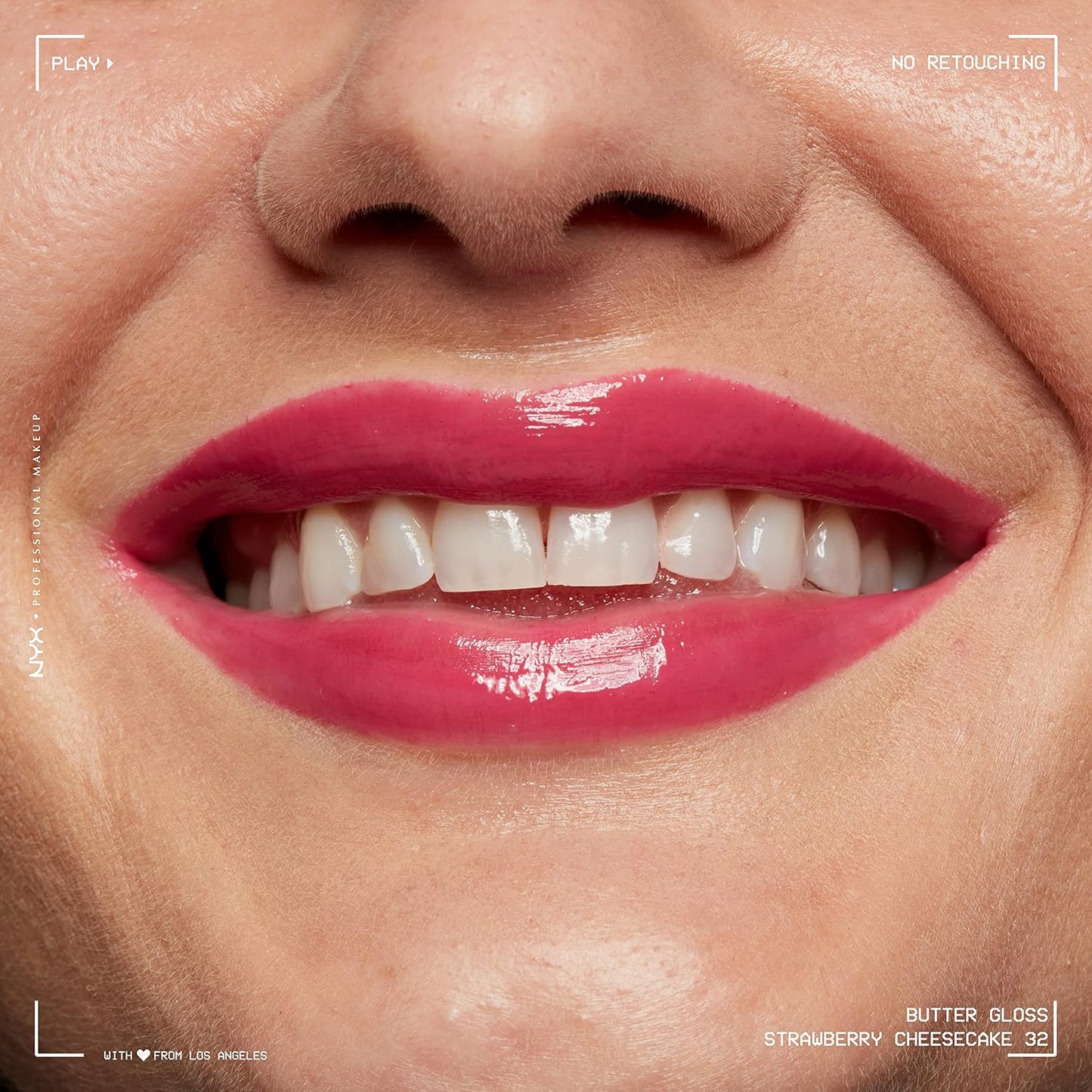 NYX Butter Gloss | Non-Sticky Lip Gloss for Women - Strawberry Cheesecake