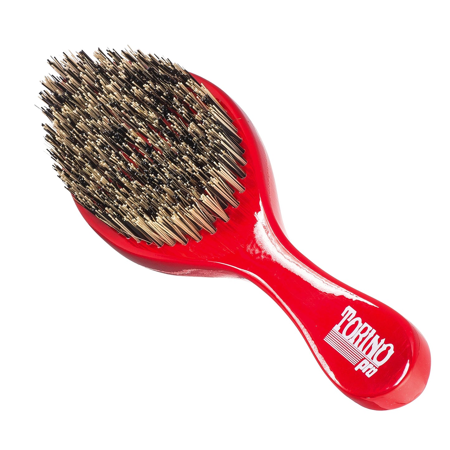 Torino Pro Wave Brush #470 by Brush King - Extra Hard Curve Wave Brush with Reinforced Boar & Nylon Bristles - Great for Wolfing
