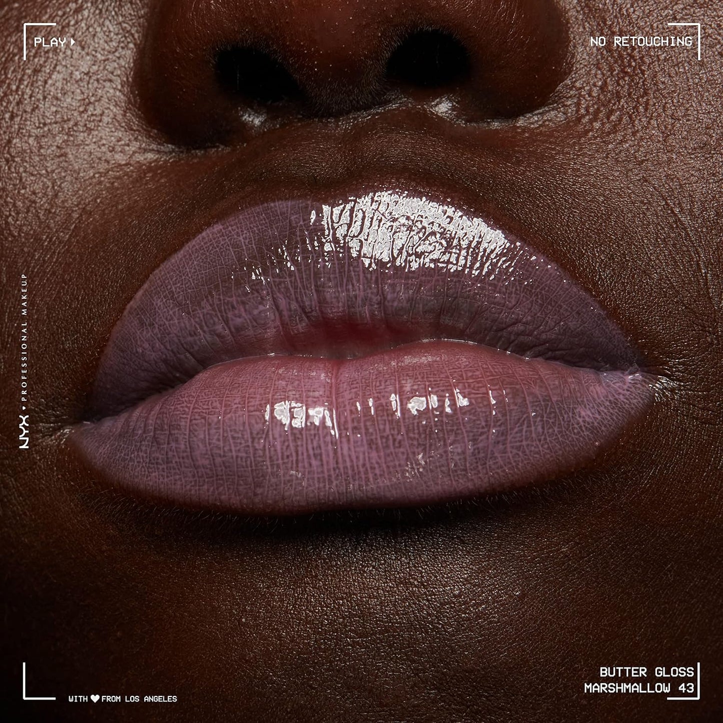 NYX Butter Gloss | Non-Sticky Lip Gloss for Women - Marshmallow (Muted Lilac)