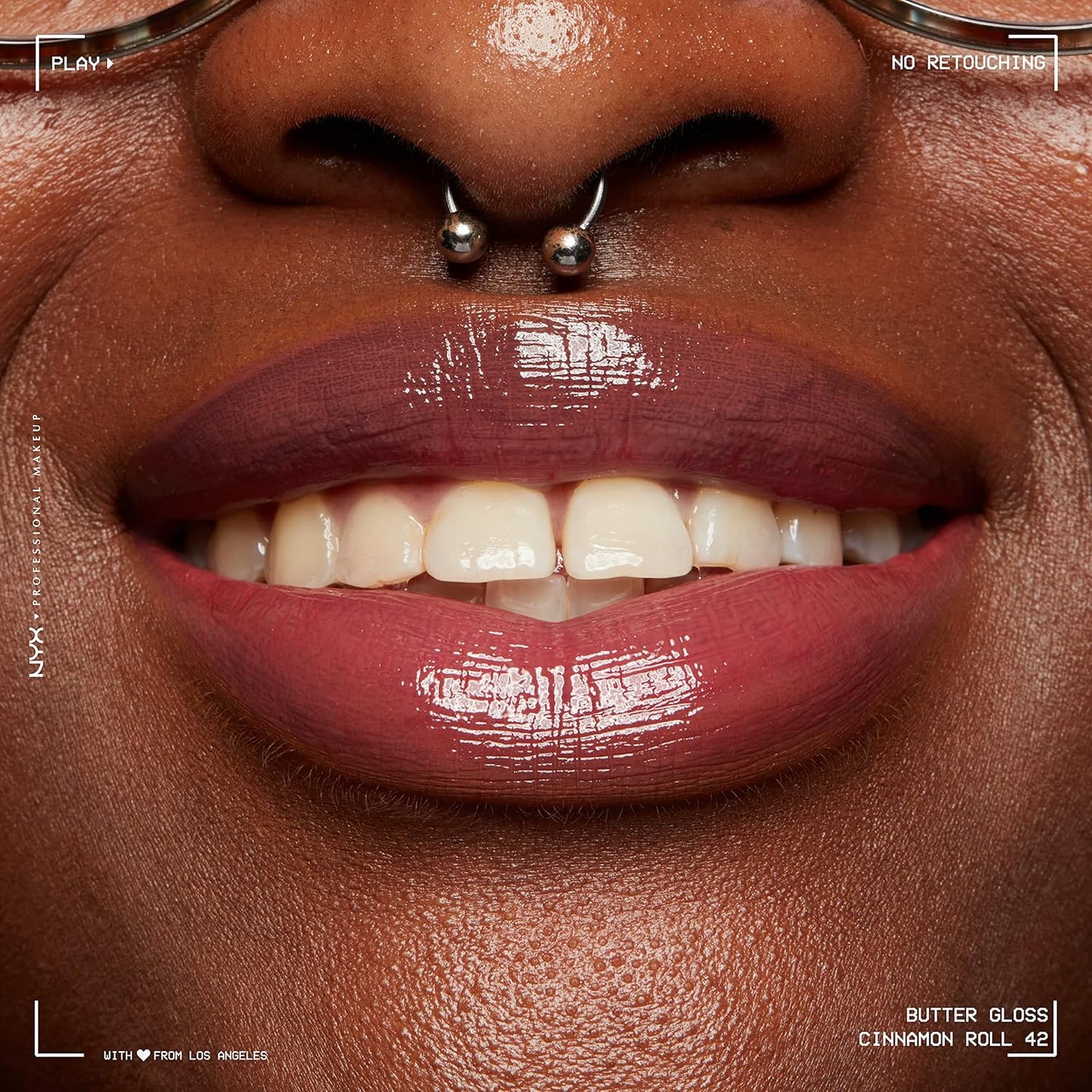 NYX Butter Gloss | Non-Sticky Lip Gloss for Women - Cinnamon Roll (Dusty Nude)