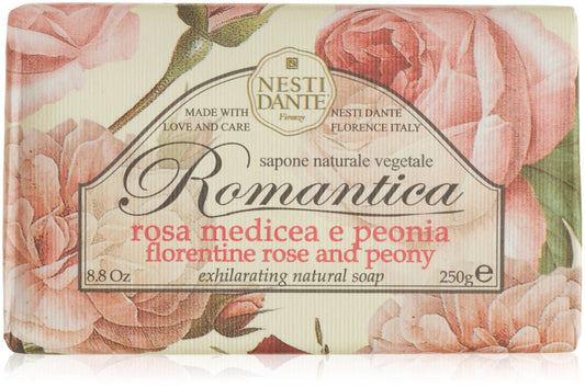 Nesti Dante Romantica Exhilarating Natural Soap - Florentine Rose & Peony 250G/8.8Oz