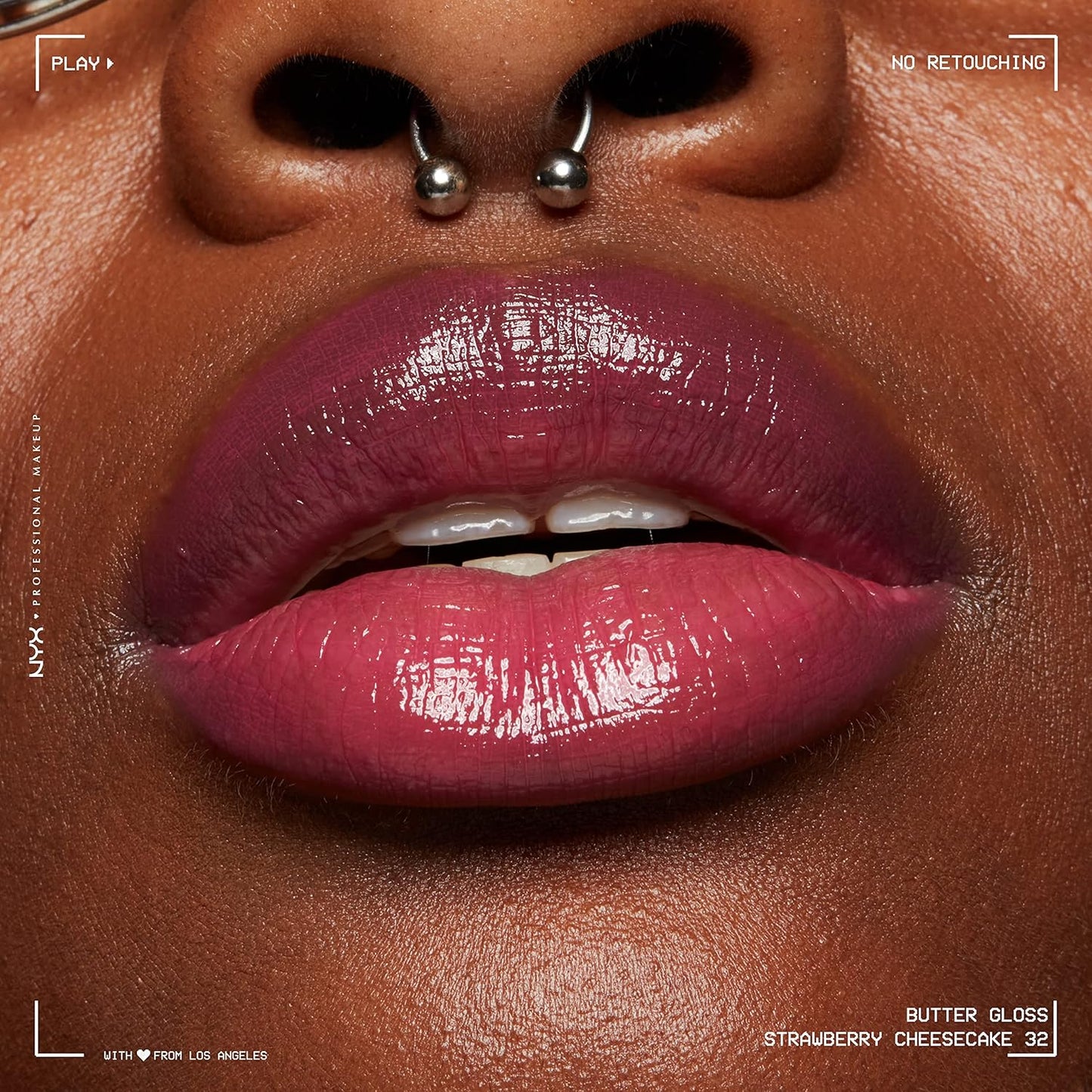 NYX Butter Gloss | Non-Sticky Lip Gloss for Women - Strawberry Cheesecake
