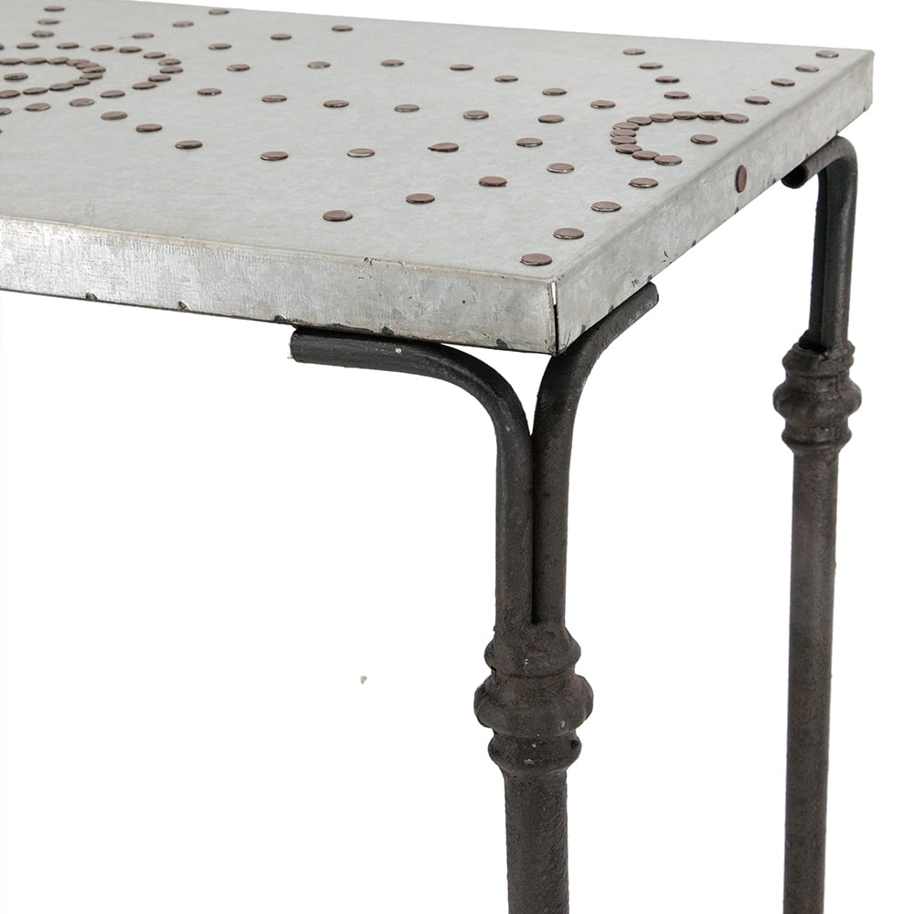 Outdoor Tables Set of 3 The Gilbert Nesting Tables Metal Plant Stand, L:24x14x26" M:21.5x11.5x23" S:19x9x20",Patio Tables