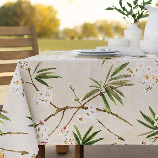 Flower Sea Plant Print Pattern Rectangular Restaurant Coffee Table Tablecloth Outdoor Picnic Camping rative Accessories