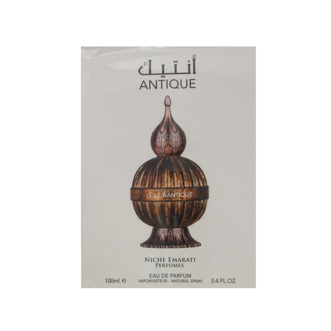 Lattafa Niche Emarati Antique 3.4 Eau De Parfum Spray (Metal Bottle)