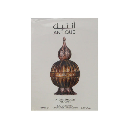 Lattafa Niche Emarati Antique 3.4 Eau De Parfum Spray (Metal Bottle)
