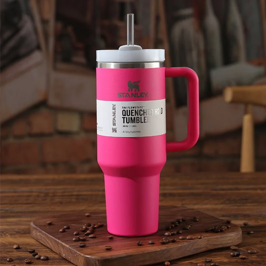Pink Stanley Quencher Tumbler 40 oz Quencher