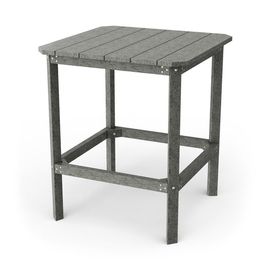 Wildridge Classic 40" High Bar Table, Dark Gray - Outdoor Weather Resistant Recycled Plastic Furniture for Patio