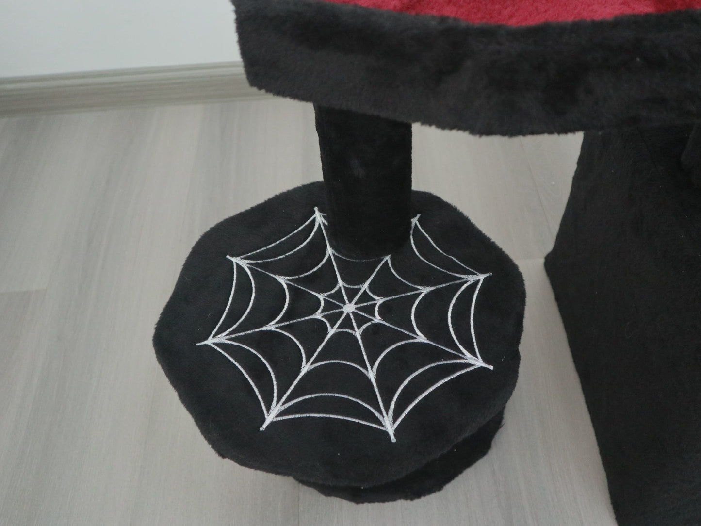 PawNest   black gothic cat tree, Black