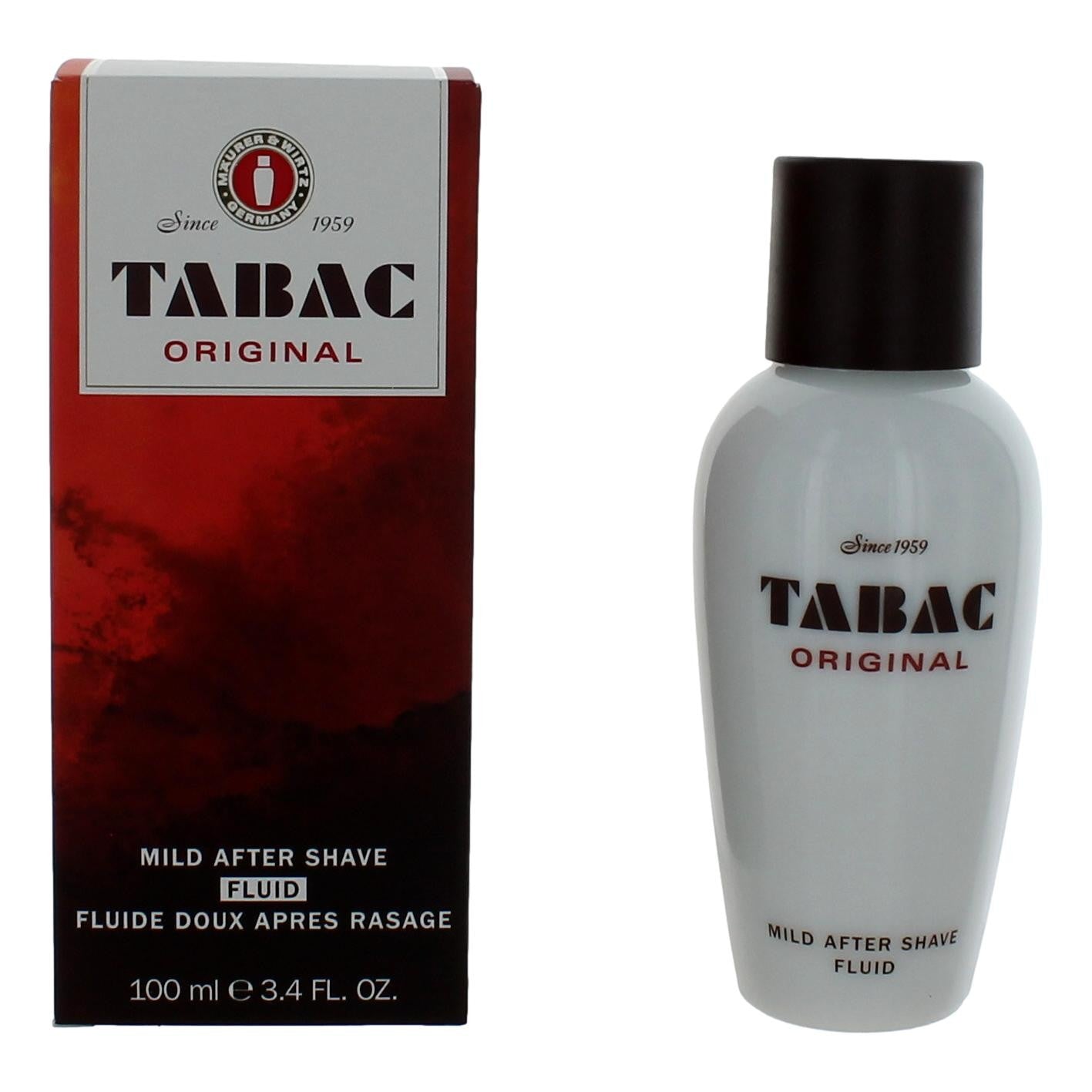 Tabac By Maurer & Wirtz, 3.4 Oz Mild After Shave Splash For Men