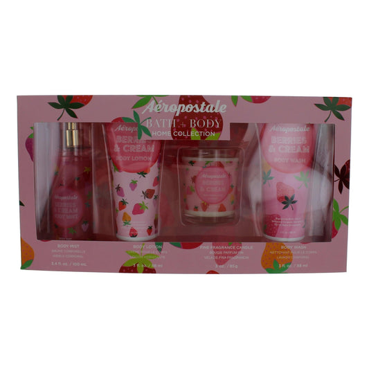 Aeropostale Bath+Body Home Collection By Aeropostale, 4 Piece Gift Set