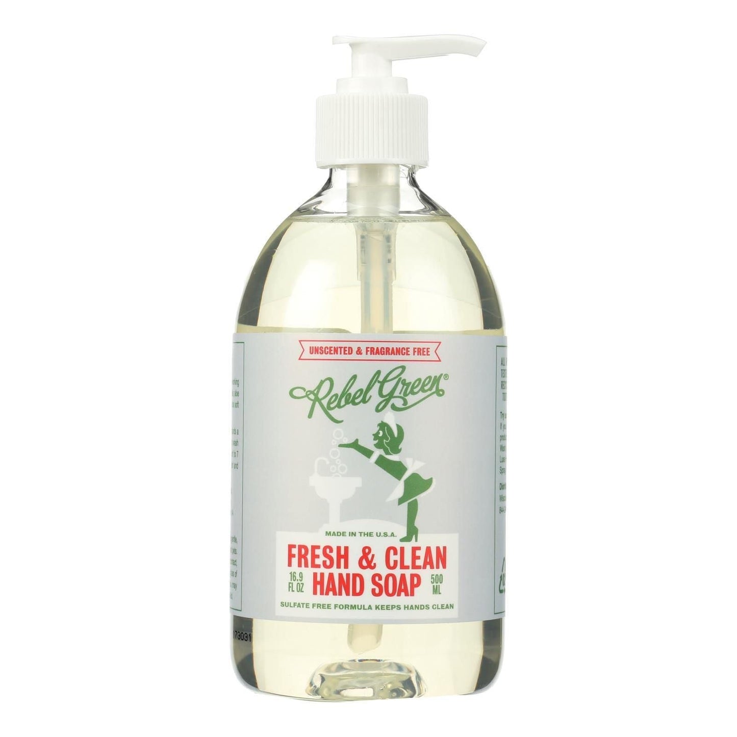 Rebel Green Hand Soap - Unscented - Case of 4 - 16.9 fl oz(D0102HH3GCY.)