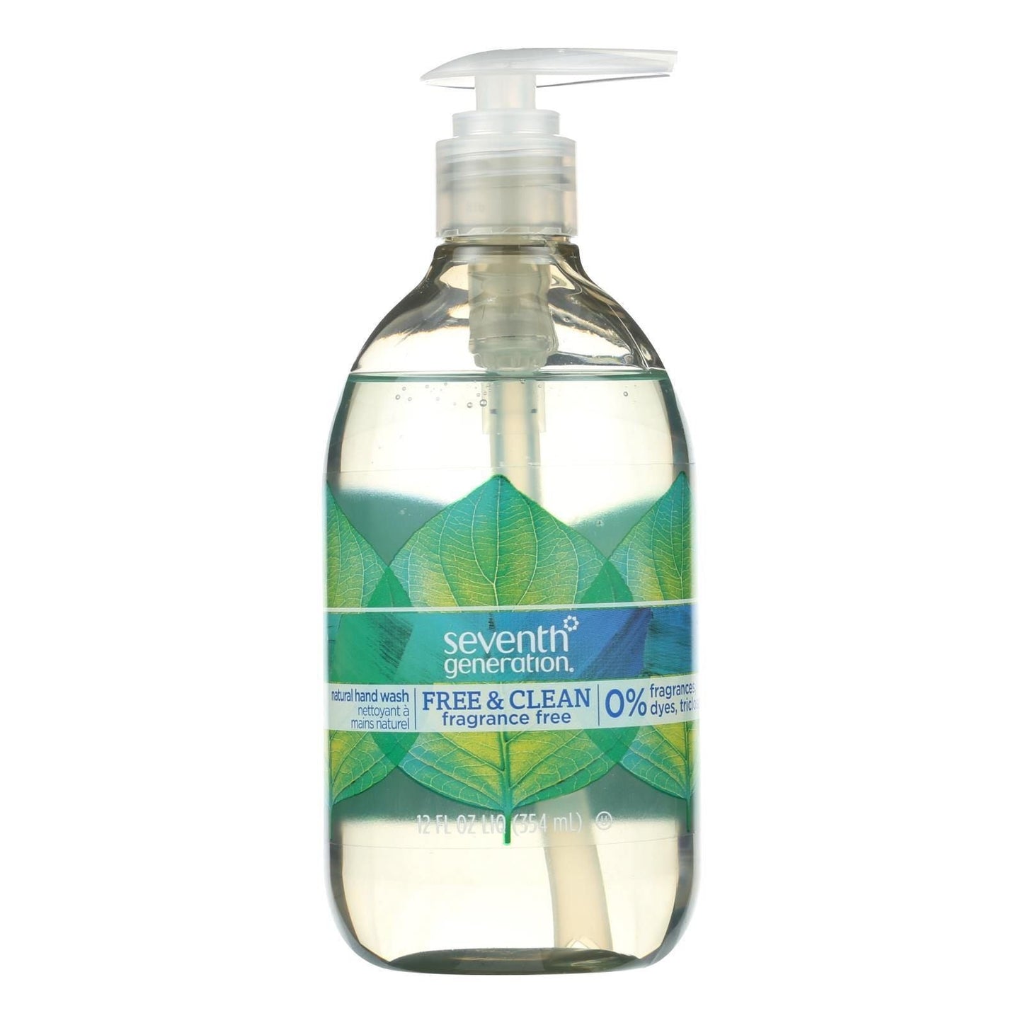 Seventh Generation Hand Wash - Natural - Free Cln Unsc - 12 fl oz - 1 Case(D0102HH3LEA.)