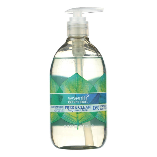 Seventh Generation Hand Wash - Natural - Free Cln Unsc - 12 fl oz - 1 Case(D0102HH3LEA.)