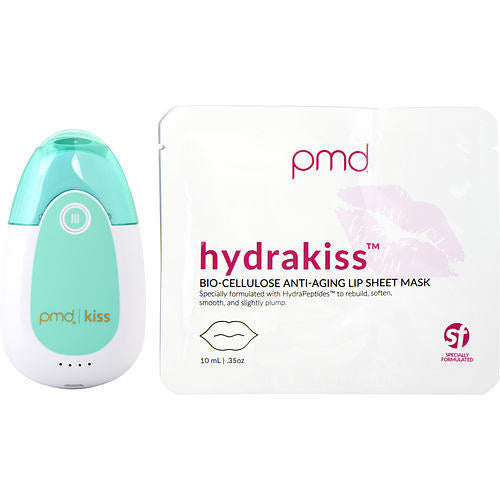 PMD by PMD Kiss System Kit: Kiss Vacuum - Teal + Kissfoliator & Kisser Tips + 2 x Hydrakiss Lip Sheet Mask & Lip Serum 0.17ml --