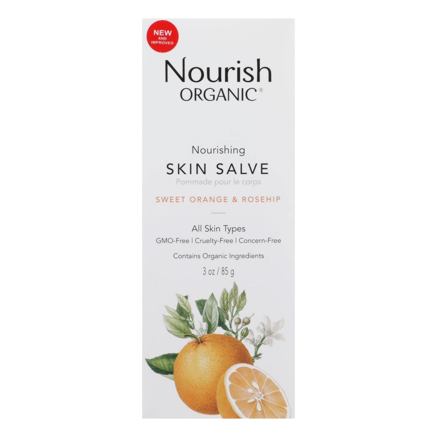 Nourish Organic Skin Solve - Organic - Sweet Orange and Rosehip - 3oz(D0102HRXF0W.)